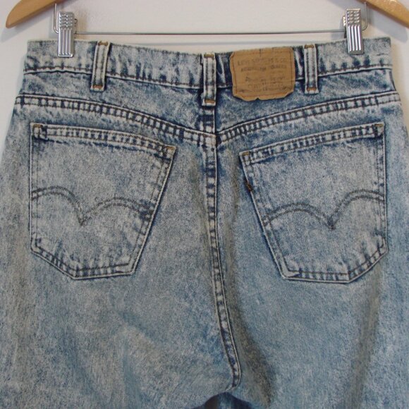 Vintage Levi's 565 Acid Wash Jeans Relaxed Loose Straight Fit Size 34 x 32 - Picture 11 of 14